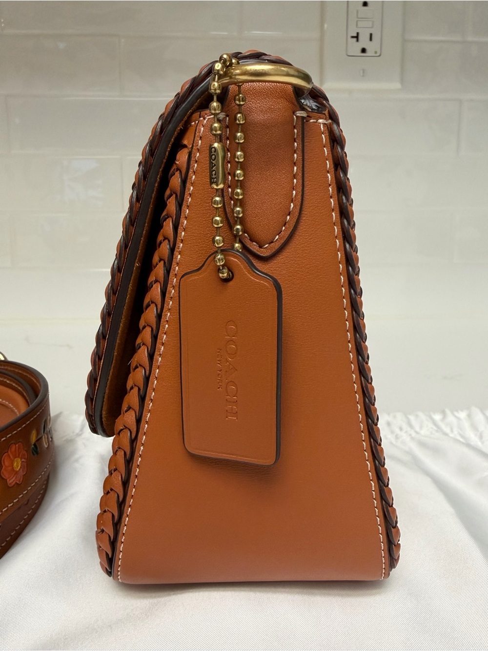 COACH ⁠Soft Tabby Braided Suede Canyon Bag CJ817 NWOT⁠ - Picture 3 of 15